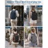BPK2551 - Kono Flexible Cabin Backpack 30×20×40-Fits 15.6" Laptop, Clamshell Access-Great for Holidays, Work Trips & Commuting - Black and Brown