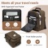 BPK2551 - Kono Flexible Cabin Backpack 30×20×40-Fits 15.6" Laptop, Clamshell Access-Great for Holidays, Work Trips & Commuting - Brown