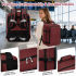 BPK2551 - Kono Flexibler Kabinen-Rucksack 30×20×40 – für 15,6"-Laptop, Koffer-Öffnung – perfekt für Urlaub, Geschäftsreisen & Pendeln – Burgund