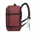 BPK2551 - Kono Flexibler Kabinen-Rucksack 30×20×40 – für 15,6"-Laptop, Koffer-Öffnung – perfekt für Urlaub, Geschäftsreisen & Pendeln – Burgund