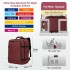 BPK2551 - Kono Flexibler Kabinen-Rucksack 30×20×40 – für 15,6"-Laptop, Koffer-Öffnung – perfekt für Urlaub, Geschäftsreisen & Pendeln – Burgund