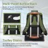 BPK2551 - Kono Flexible Cabin Backpack 30×20×40-Fits 15.6" Laptop, Clamshell Access-Great for Holidays, Work Trips & Commuting - Green