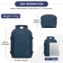 BPK2551 - Kono Flexible Cabin Backpack 30×20×40-Fits 15.6" Laptop, Clamshell Access-Great for Holidays, Work Trips & Commuting - Navy