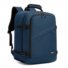 BPK2551 - Kono Flexibler Kabinen-Rucksack 30×20×40 – für 15,6"-Laptop, Koffer-Öffnung – perfekt für Urlaub, Geschäftsreisen & Pendeln – Marineblau