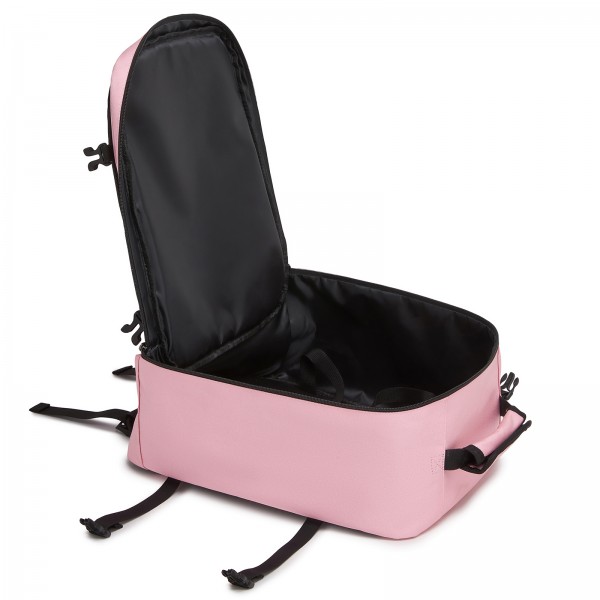 BPK2551 - Kono Flexibler Kabinen-Rucksack 30×20×40 – für 15,6"-Laptop, Koffer-Öffnung – perfekt für Urlaub, Geschäftsreisen & Pendeln – Rosa