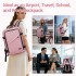 BPK2551 - Kono Flexibler Kabinen-Rucksack 30×20×40 – für 15,6"-Laptop, Koffer-Öffnung – perfekt für Urlaub, Geschäftsreisen & Pendeln – Rosa