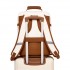 BPK2565 - Kono Colour-Block Organised Cabin Backpack 40×30×20 – Spacious, Clamshell, 15.6″ Laptop, Travel & Commute Ready - Beige and Brown