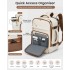 BPK2601- Kono Cabin Travel Backpack 40×20×30 cm – Water-Resistant, Multi-Compartment, Padded Laptop, Anti-Theft, Carry-On Tote - Beige and Brown