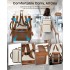 BPK2601- Kono Cabin Travel Backpack 40×20×30 cm – Water-Resistant, Multi-Compartment, Padded Laptop, Anti-Theft, Carry-On Tote - Beige and Brown
