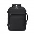 BPK2601- Kono Kabinen-Reiserucksack 40×20×30 cm – Wasserabweisend, Mehrere Fächer, Gepolstertes Laptopfach, Diebstahlsicher, Handgepäck-Tasche - Schwarz