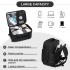 BPK2601- Kono Kabinen-Reiserucksack 40×20×30 cm – Wasserabweisend, Mehrere Fächer, Gepolstertes Laptopfach, Diebstahlsicher, Handgepäck-Tasche - Schwarz