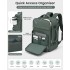 BPK2601- Kono Cabin Travel Backpack 40×20×30 cm – Water-Resistant, Multi-Compartment, Padded Laptop, Anti-Theft, Carry-On Tote - Green