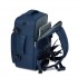 BPK2601- Kono Kabinen-Reiserucksack 40×20×30 cm – Wasserabweisend, Mehrere Fächer, Gepolstertes Laptopfach, Diebstahlsicher, Handgepäck-Tasche - Marineblau