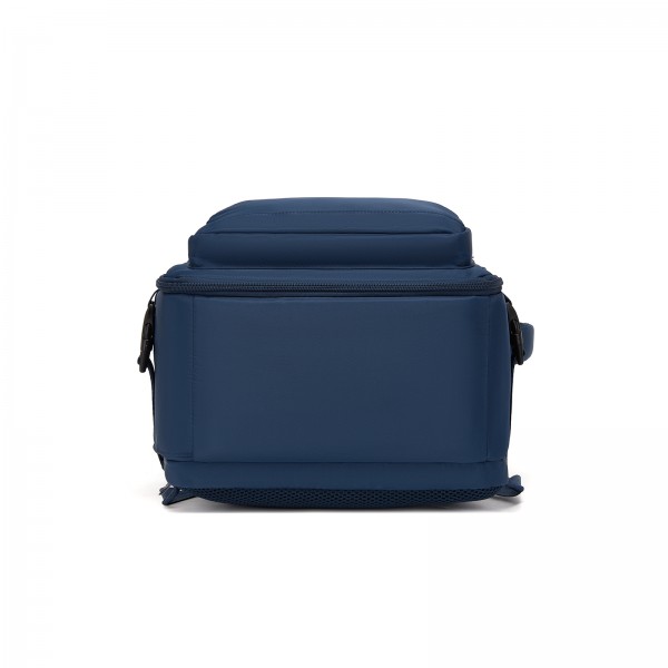 BPK2601- Kono Kabinen-Reiserucksack 40×20×30 cm – Wasserabweisend, Mehrere Fächer, Gepolstertes Laptopfach, Diebstahlsicher, Handgepäck-Tasche - Marineblau