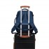 BPK2601- Kono Kabinen-Reiserucksack 40×20×30 cm – Wasserabweisend, Mehrere Fächer, Gepolstertes Laptopfach, Diebstahlsicher, Handgepäck-Tasche - Marineblau