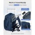BPK2601- Kono Cabin Travel Backpack 40×20×30 cm – Water-Resistant, Multi-Compartment, Padded Laptop, Anti-Theft, Carry-On Tote - Navy