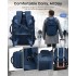 BPK2601- Kono Cabin Travel Backpack 40×20×30 cm – Water-Resistant, Multi-Compartment, Padded Laptop, Anti-Theft, Carry-On Tote - Navy