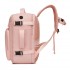 BPK2601- Kono Kabinen-Reiserucksack 40×20×30 cm – Wasserabweisend, Mehrere Fächer, Gepolstertes Laptopfach, Diebstahlsicher, Handgepäck-Tasche - Rosa