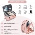 BPK2601- Kono Kabinen-Reiserucksack 40×20×30 cm – Wasserabweisend, Mehrere Fächer, Gepolstertes Laptopfach, Diebstahlsicher, Handgepäck-Tasche - Rosa