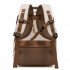 BPK2602- Kono Cabin Approved Carry On Backpack 40×30×20cm, Water Resistant 15.6 Inch Laptop Travel Rucksack with Dry-wet Separation Pouch - Beige and Brown