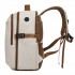 BPK2602- Kono Cabin Approved Carry On Backpack 40×30×20cm, Water Resistant 15.6 Inch Laptop Travel Rucksack with Dry-wet Separation Pouch - Beige and Brown