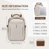 BPK2602- Kono Cabin Approved Carry On Backpack 40×30×20cm, Water Resistant 15.6 Inch Laptop Travel Rucksack with Dry-wet Separation Pouch - Beige and Brown