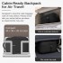 BPK2602- Kono Cabin Approved Carry On Backpack 40×30×20cm, Water Resistant 15.6 Inch Laptop Travel Rucksack with Dry-wet Separation Pouch - Black