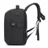 BPK2602- Kono Cabin Approved Carry On Backpack 40×30×20cm, Water Resistant 15.6 Inch Laptop Travel Rucksack with Dry-wet Separation Pouch - Black