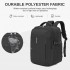 BPK2602- Kono Cabin Approved Carry On Backpack 40×30×20cm, Water Resistant 15.6 Inch Laptop Travel Rucksack with Dry-wet Separation Pouch - Black