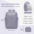 BPK2602- Kono Cabin Approved Carry On Backpack 40×30×20cm, Water Resistant 15.6 Inch Laptop Travel Rucksack with Dry-wet Separation Pouch - Purple