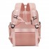 BPK2602- Kono Cabin Approved Carry On Backpack 40×30×20cm, Water Resistant 15.6 Inch Laptop Travel Rucksack with Dry-wet Separation Pouch - Pink