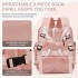 BPK2602- Kono Cabin Approved Carry On Backpack 40×30×20cm, Water Resistant 15.6 Inch Laptop Travel Rucksack with Dry-wet Separation Pouch - Pink