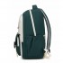 BPK2605 - KONO Durable Water-Resistant Kids Backpack with Padded Laptop Sleeve and Multi-Pocket Organization for School - Green and Beige