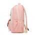 BPK2605 - KONO Durable Water-Resistant Kids Backpack with Padded Laptop Sleeve and Multi-Pocket Organization for School - Pink and Beige