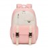 BPK2605 - KONO Durable Water-Resistant Kids Backpack with Padded Laptop Sleeve and Multi-Pocket Organization for School - Pink and Beige
