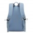 BPK2606 - KONO Stylish Solid-Color Casual Backpack for School and Weekend Trips with Multi-Pocket Storage - Blue