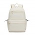 BPK2606 - KONO Stylish Solid-Color Casual Backpack for School and Weekend Trips with Multi-Pocket Storage - Beige