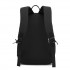 BPK2606 - KONO Stylish Solid-Color Casual Backpack for School and Weekend Trips with Multi-Pocket Storage - Black