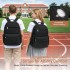 BPK2606 - KONO Stylish Solid-Color Casual Backpack for School and Weekend Trips with Multi-Pocket Storage - Black