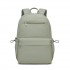 BPK2606 - KONO Stylish Solid-Color Casual Backpack for School and Weekend Trips with Multi-Pocket Storage - Green