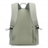 BPK2606 - KONO Stylish Solid-Color Casual Backpack for School and Weekend Trips with Multi-Pocket Storage - Green