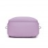 BPK2606 - KONO Stylish Solid-Color Casual Backpack for School and Weekend Trips with Multi-Pocket Storage - Purple