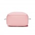 BPK2606 - KONO Stylish Solid-Color Casual Backpack for School and Weekend Trips with Multi-Pocket Storage - Pink