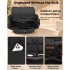 BPK2626 - Kono 23L Reise-Laptop-Rucksack, wasserabweisender Nylon-Rucksack, passend für 15,6-Zoll-Notebook für Arbeit, Schule und Wochenendreise - Schwarz