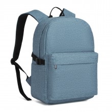 E1930 - Kono Durable Polyester Everyday Backpack With Sleek Design - Blue