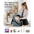 E1930 - Kono Durable Polyester Everyday Backpack With Sleek Design - Blue