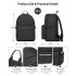 E1930 - Kono Durable Polyester Everyday Backpack With Sleek Design - Black