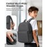 E1930 - Kono Durable Polyester Everyday Backpack With Sleek Design - Dark Grey