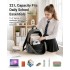 E1930 - Kono Durable Polyester Everyday Backpack With Sleek Design - Grey