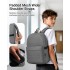 E1930 - Kono Durable Polyester Everyday Backpack With Sleek Design - Grey